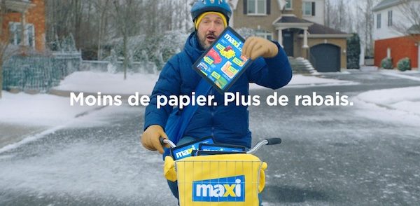 Le syndicat représentant les travailleurs du secteur forestier s’indigne de la plus récente publicité de Martin Matte pour les épiceries Maxi