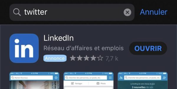 Apple se préparerait à présenter plus de publicité dans le App Store