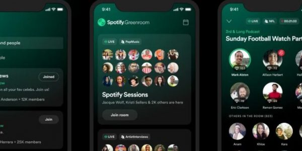 Spotify lance l’appli audio sociale Greenroom, concurrente directe de Clubhouse