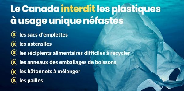 Ottawa interdit 6 produits de plastique à usage unique