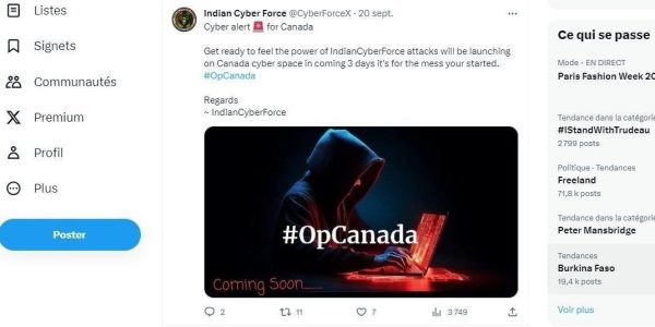Des cyberpirates pro-Inde ont attaqué plusieurs sites web canadiens 
