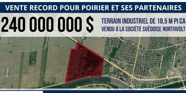 Un investisseur immobilier québécois se vante d’avoir fait une vente record avec un terrain vendu à Northvolt