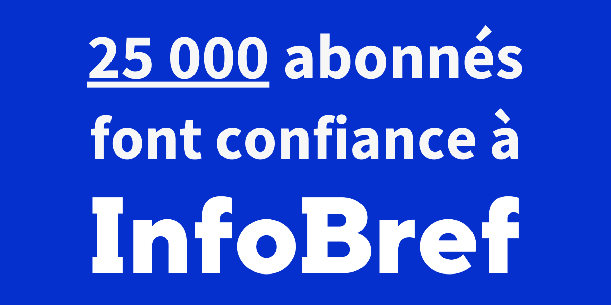 InfoBref a maintenant 25 000 abonnés!