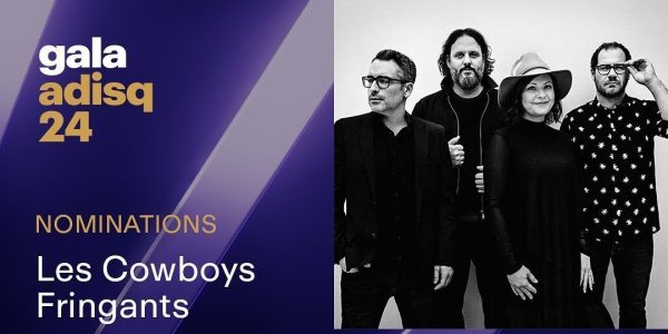 Les Cowboys Fringants sont les grands vainqueurs du Gala de l’Adisq