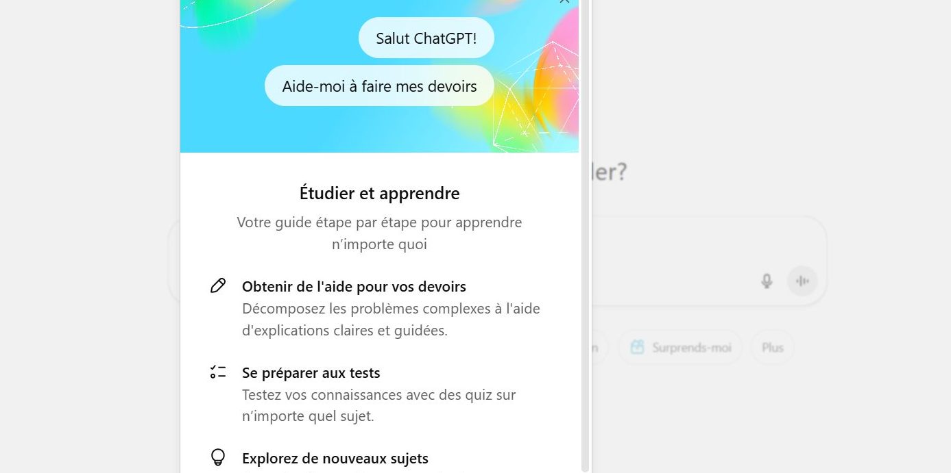 ChatGPT ne veut plus seulement répondre aux questions, mais aussi aider à apprendre