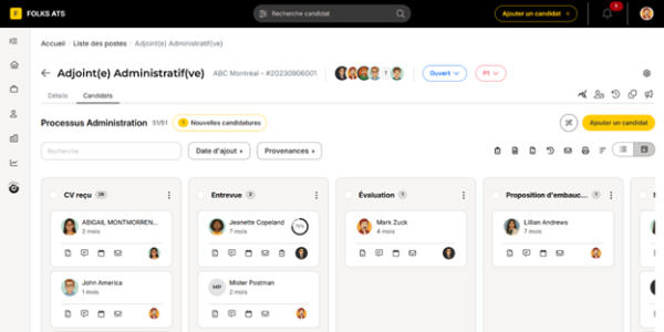 Réduisez vos coûts de recrutement et embauchez plus rapidement avec Folks ATS