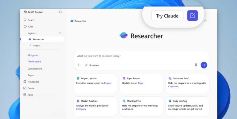 Les modèles d’Anthropic intégrés à Microsoft 365